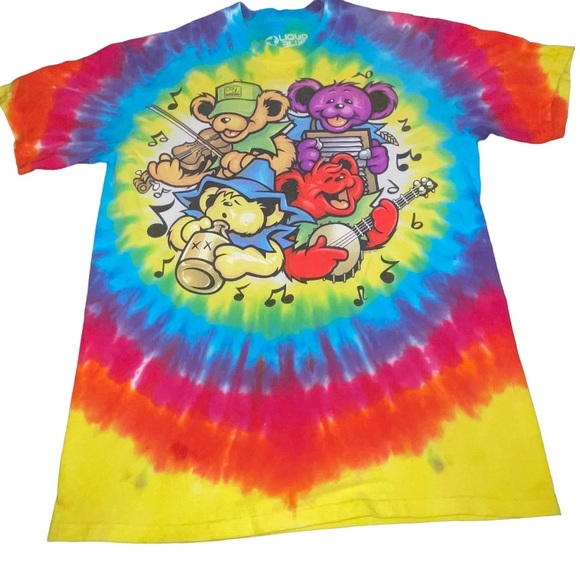Liquid Blue Grateful Dead Jamboree men’s Tshirt Szie Medium Tie Dye Cotton - Picture 1 of 5